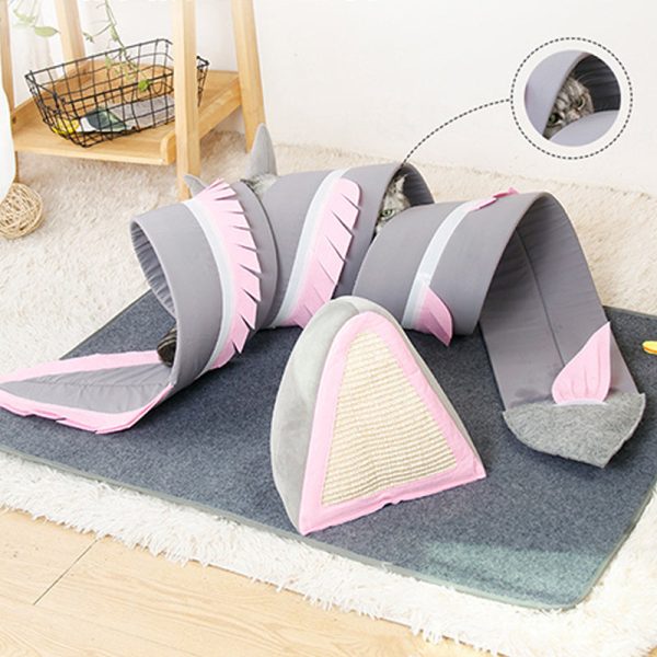 Fish Adventure Cat Sniffing Mat Tunnel Discount - Image 5