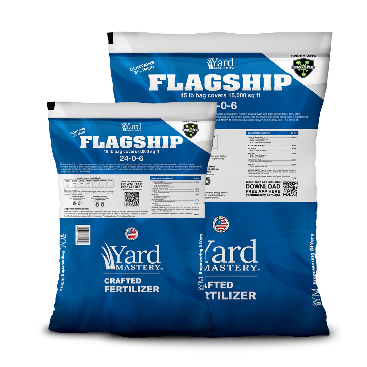 24-0-6 Flagship 3% Iron – Bio-Nite Granular Lawn Fertilizer | Yard Mastery For Cheap