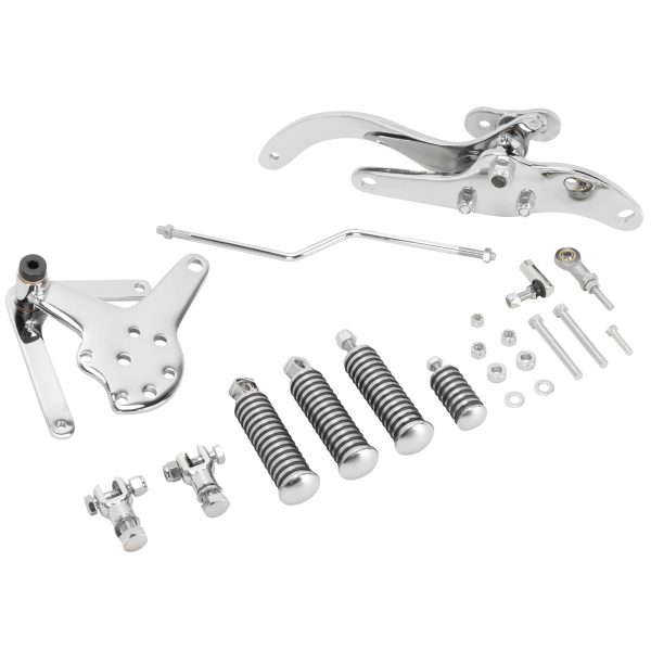 Daniel Boone Chrome Forward Controls Kit 1979-1984 Harley-Davidson FX With Hydraulic Brakes Online - Image 2