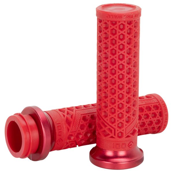 Vans V-Twin Lock-On TBW Grips by ODI - Dark Red Red Anodize - 1  Online Hot Sale