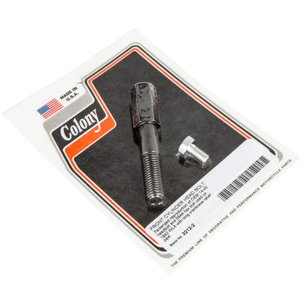 #3212-2 Front Cylinder Head Bolt 1942 Harley-Davidson WLA - Parkerized Online Hot Sale