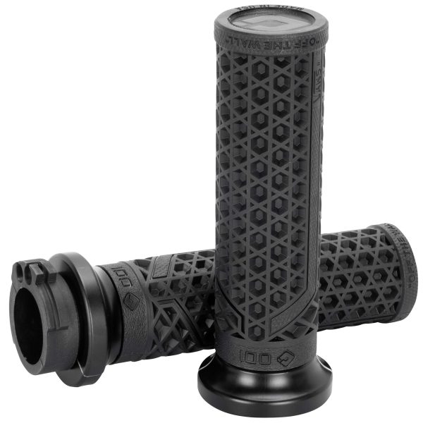 Vans V-Twin Lock-On Cable Throttle Grips by ODI - Black Matte Black - 1  Cheap