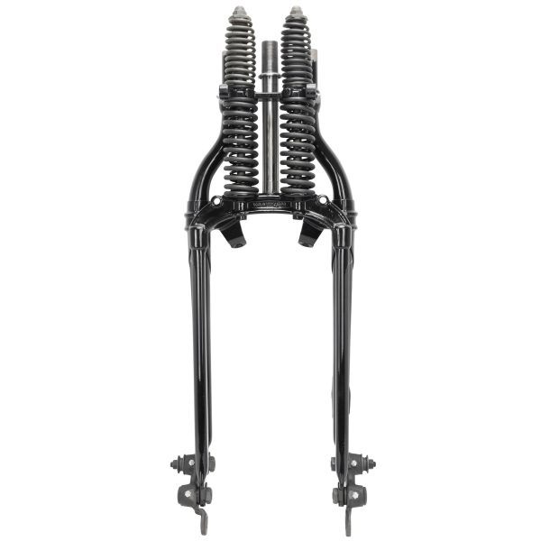 Classic Inline Springer Front Fork - Black Black Springs - Stock Length For Cheap - Image 2