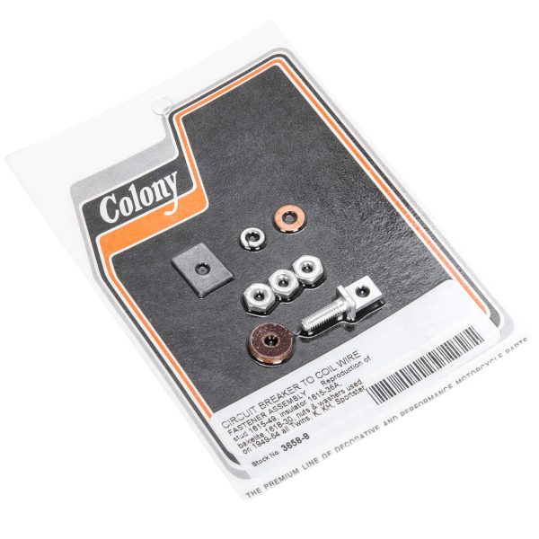 #3658-8 Circuit Breaker To Coil Wire Fastener Assembly 1949-1964 Harley-Davidson Twins K KH Sportster Supply