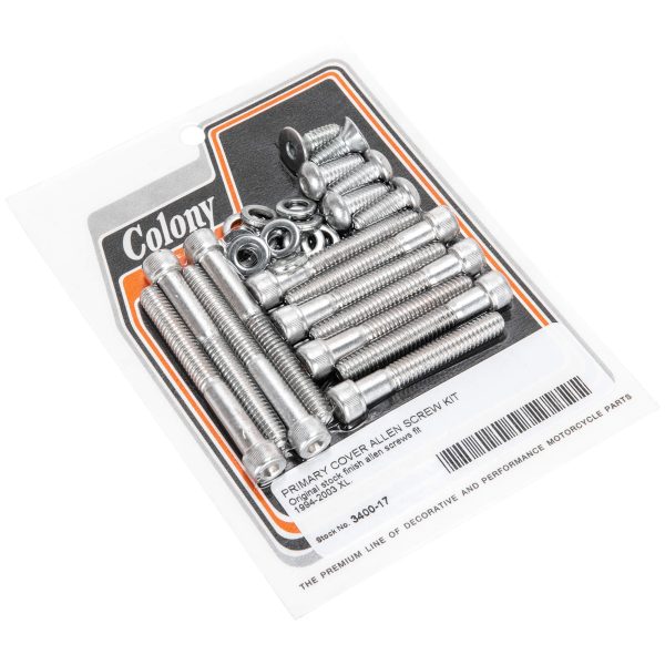 #3400-17 Primary Cover Allen Screw Kit 1994-2003 Harley-Davidson Sportster - CAD Plated For Discount